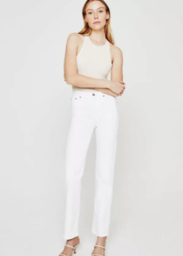 Shop AG JEANS Alexxis Straight White