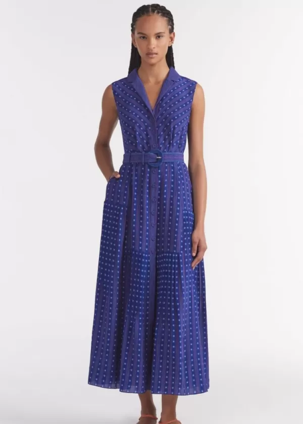 Fashion SALONI LODHA ARYA D DRESS POLKA INDIGO PLMT