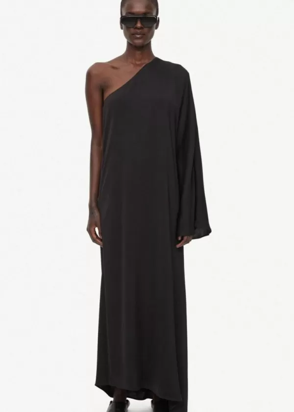 Clearance BY MALENE BIRGER Avilas One Shoulder Dress Black