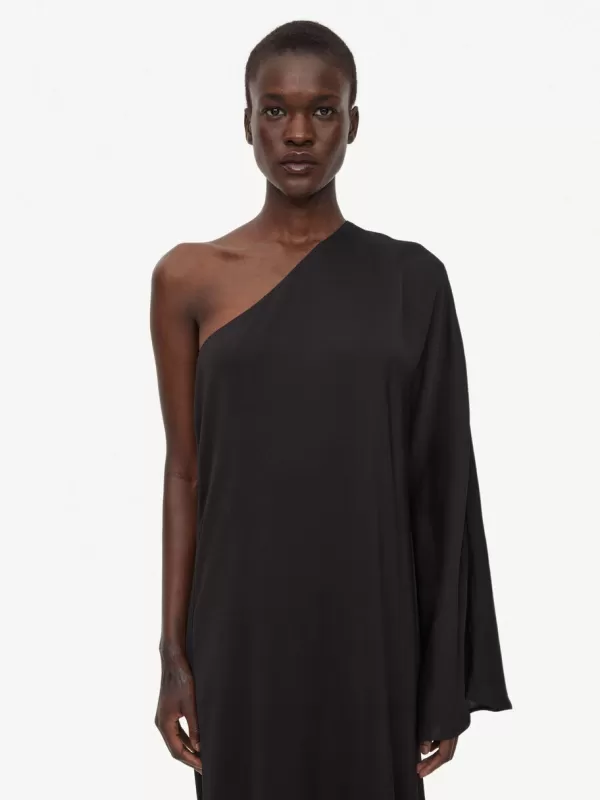 Clearance BY MALENE BIRGER Avilas One Shoulder Dress Black