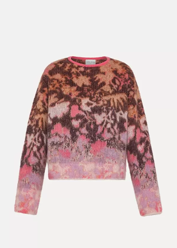 Fashion FORTE FORTE BLOOM MIST MOHAIR ALPACE SWEATER Cerise