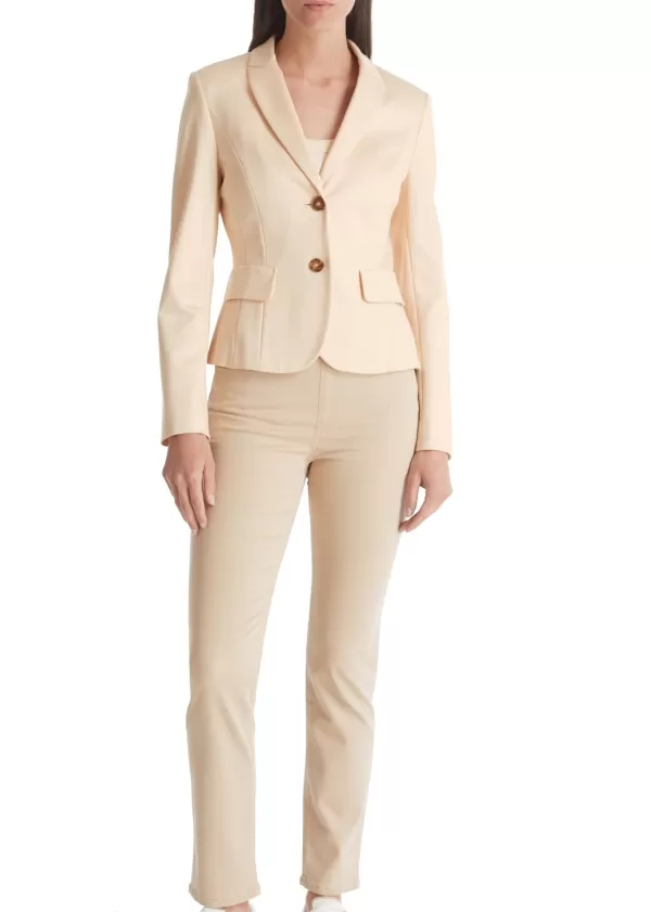 Online MARC CAIN BODY HUGGING BLAZER WITH PRINCESS SEAMS 132-DARK CREAM