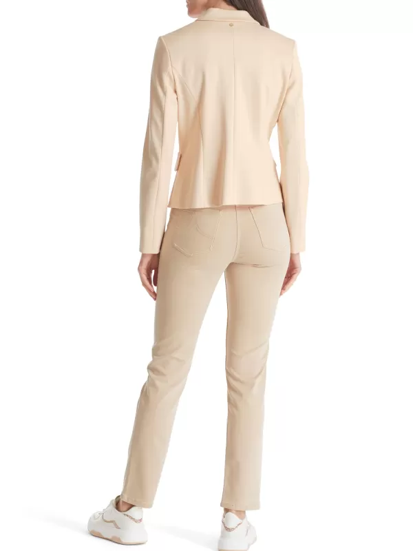 Online MARC CAIN BODY HUGGING BLAZER WITH PRINCESS SEAMS 132-DARK CREAM