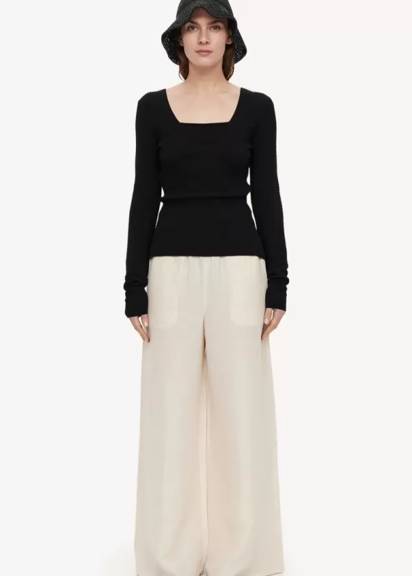 Best BY MALENE BIRGER CAMPINE WIDE LEG PANTS Pearl