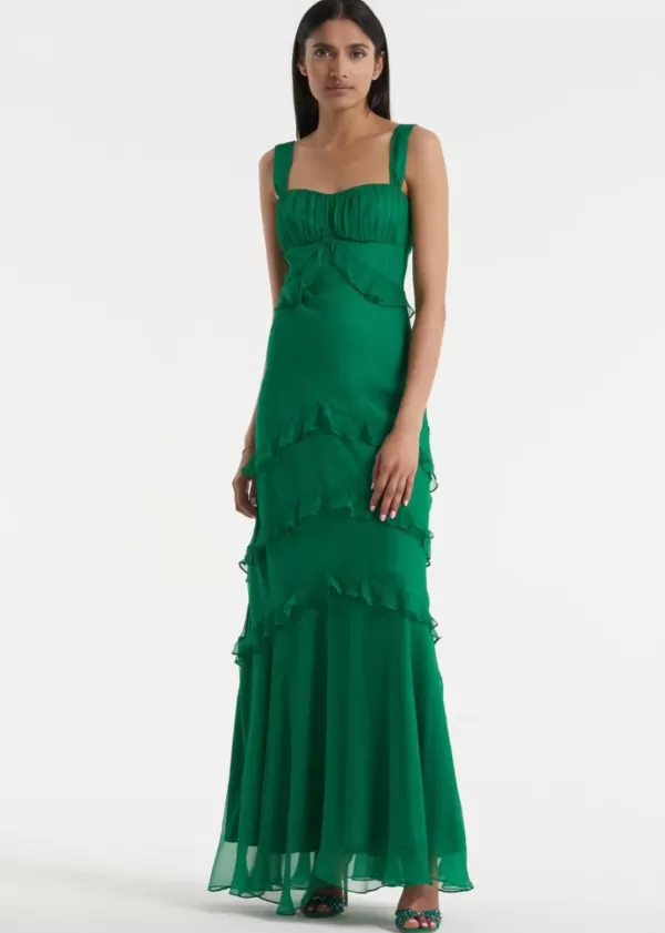 Cheap SALONI LODHA Chandra Dress Emerald Green