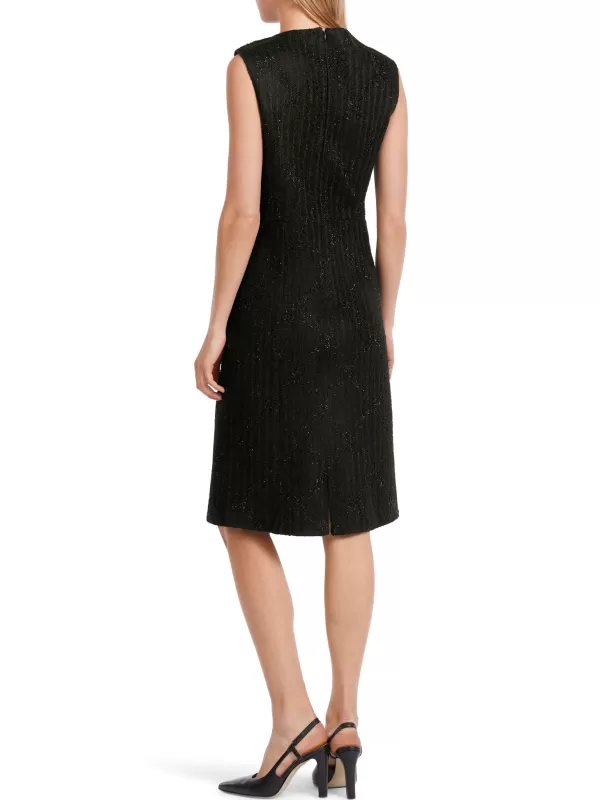 Outlet MARC CAIN CLASSIC LITTLE BLACK DRESS W LUREX THREAD 900-BLACK