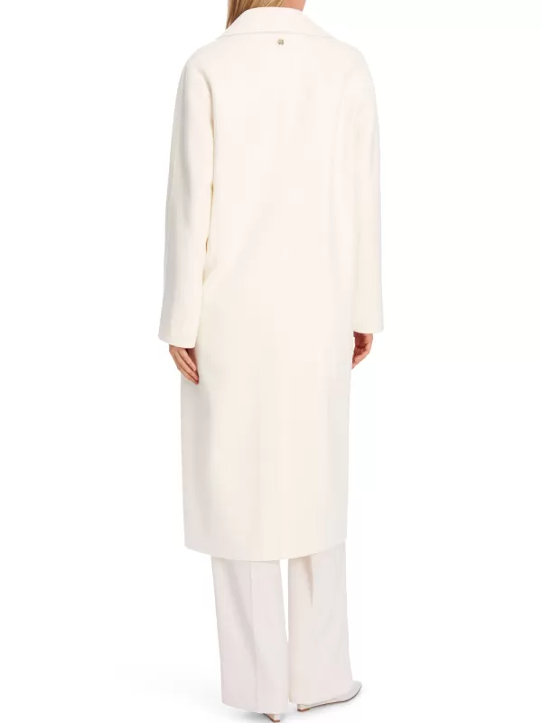 Best MARC CAIN CREAM BOILED WOOL COAT 112-BRIGHT ECRU