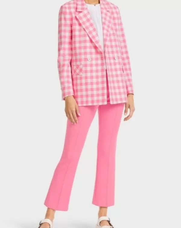 Store MARC CAIN DOUBLE BREASTED BLAZER W PINK VICHY CHECK 251-BRIGHT PINK