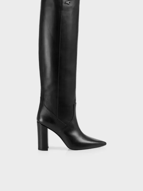 Cheap MARC CAIN Elegant knee high boots BLACK