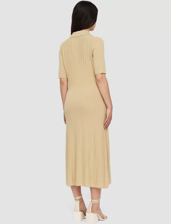 Best Joseph FINE RIB MERINO DRESS SAFARI