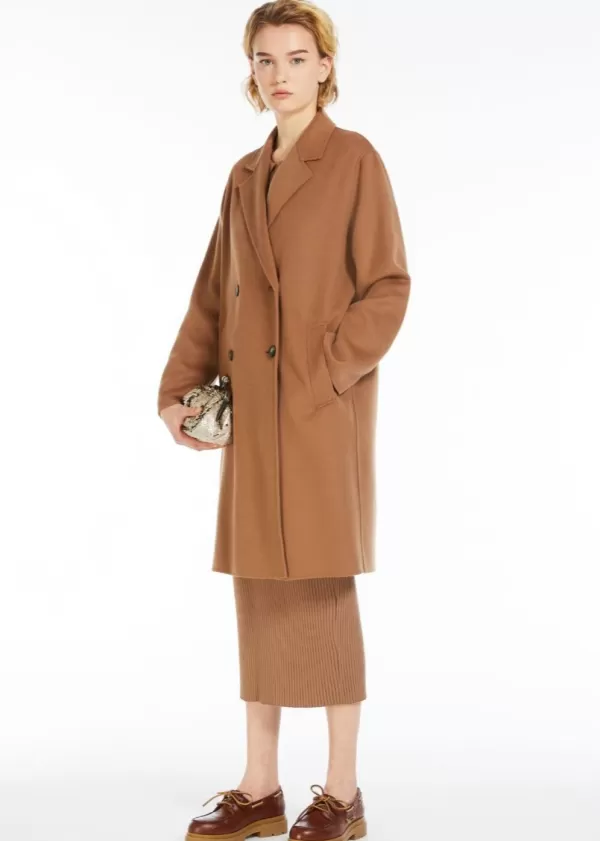 Cheap MAX MARA FLIRT DOUBLE BREASTED COAT EARTH