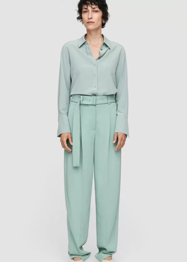 Flash Sale Joseph Fluid Wool Melange Devonport Trousers Sage