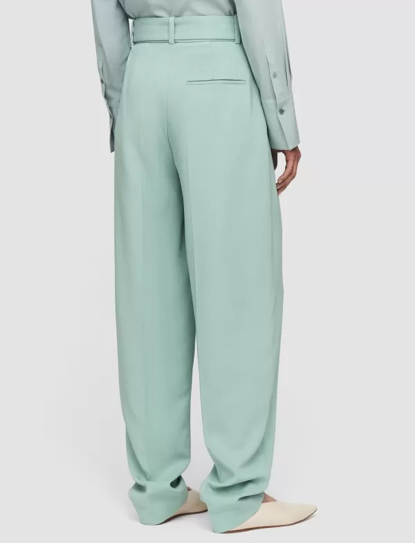 Flash Sale Joseph Fluid Wool Melange Devonport Trousers Sage