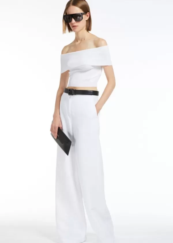 Store MAX MARA GARY HIGH WAISTED TROUSERS W FLOWING LEG