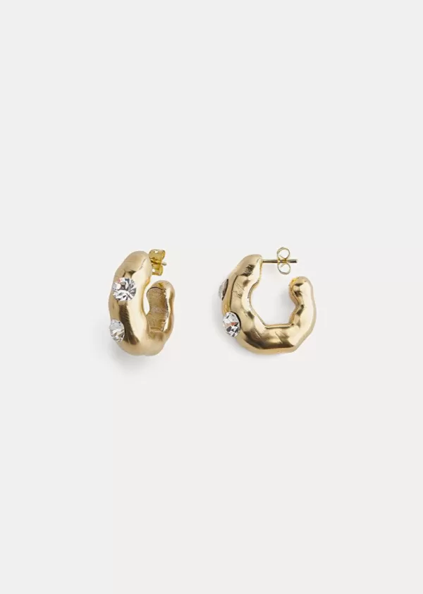 Store FORTE FORTE HOOP SCULPTURE EARRINGS WITH STASS