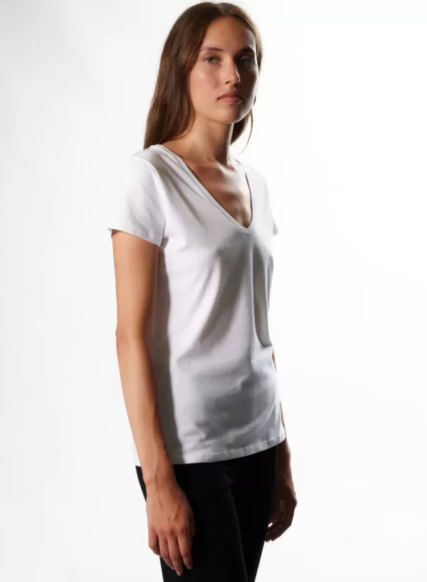 Online MAJESTIC FILATURES Julia V-Neck Cotton Deluxe