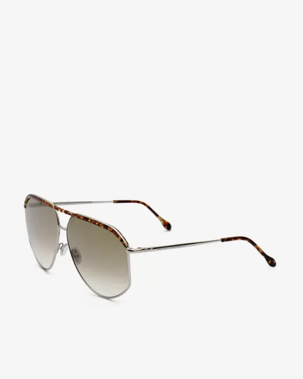 Outlet Isabel Marant JUNO PILOT SUNGLASSES TORTOISE AND BROWN