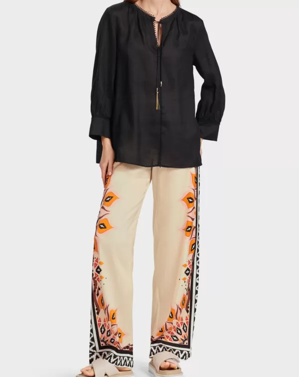 Store MARC CAIN Kaftan Style Blouse in Ramie