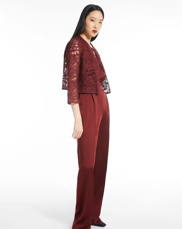 Store MAX MARA Lecco Lace Jacket Bordeaux