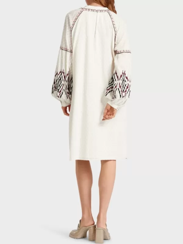 Flash Sale MARC CAIN Long embroidered dress 110-OFF-WHITE