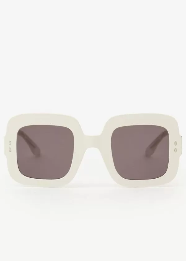 Outlet Isabel Marant Macy Sunglasses White