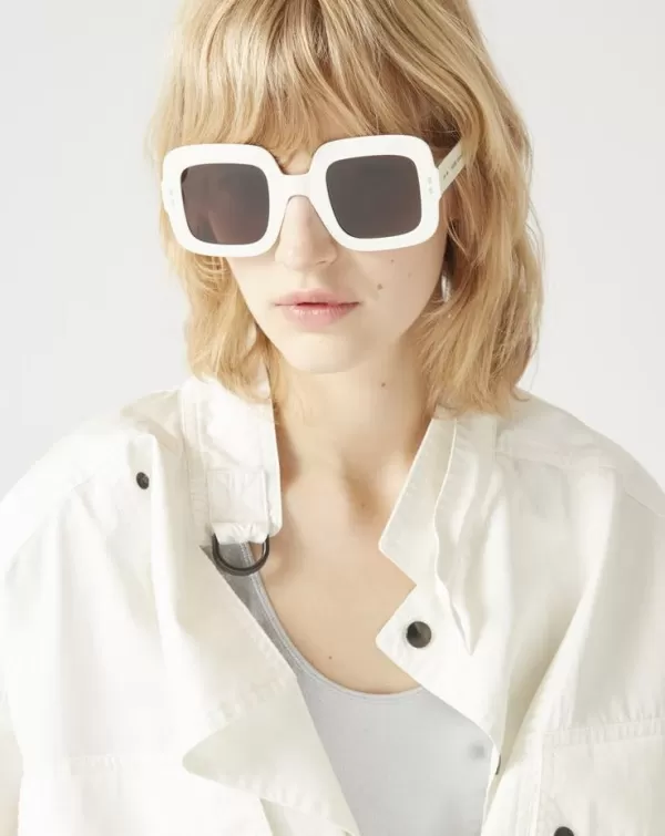 Outlet Isabel Marant Macy Sunglasses White