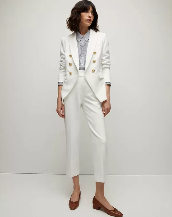 Store VERONICA BEARD MILLER DICKEY JACKET WHITE & GOLD BUTTONS OFFICE WHITE/GOLD