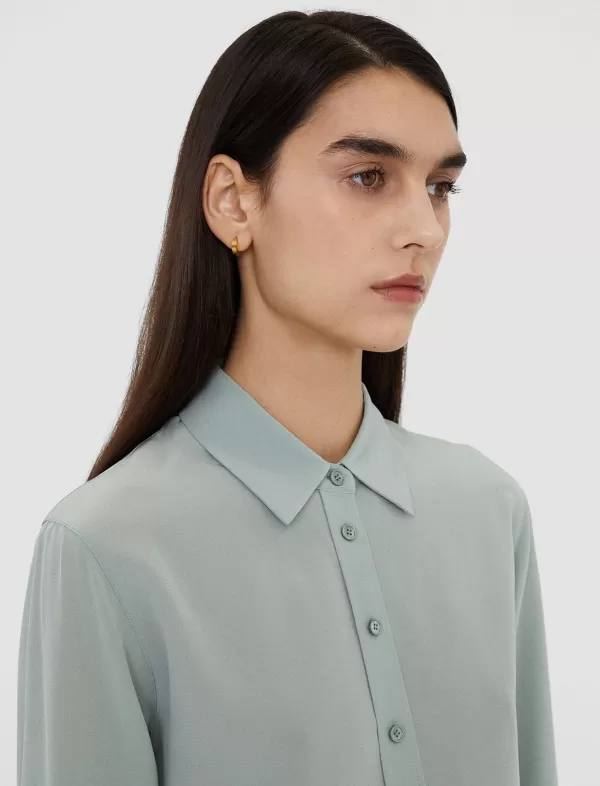 Online Joseph New Silk Crepe Joe Shirt Sage