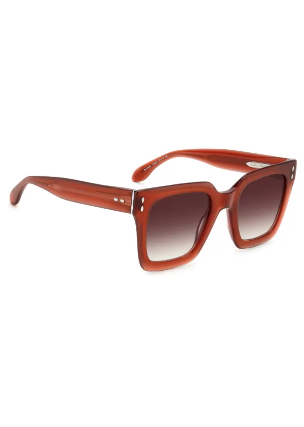 Store Isabel Marant NEW SOPHY WINE SUNGLASSES RUST