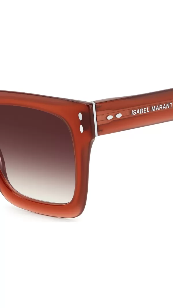 Store Isabel Marant NEW SOPHY WINE SUNGLASSES RUST