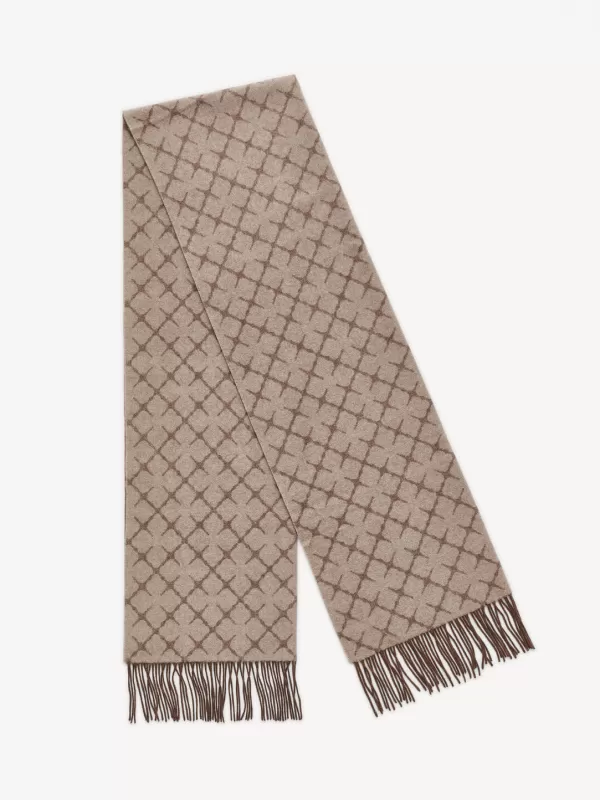 Cheap BY MALENE BIRGER ORTEGA SCARF GREY BROWN MELANGE