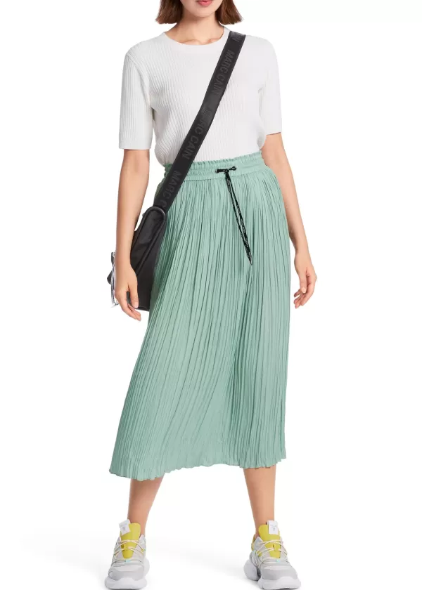 Outlet MARC CAIN PLEATED MIDI LENGTH SKIRT W SPORTY WAISTBAND