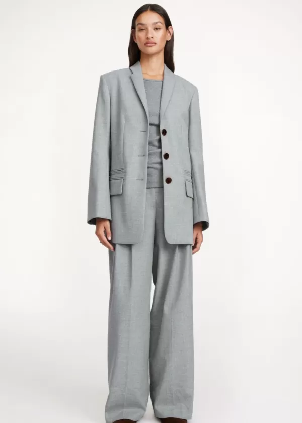 Fashion BY MALENE BIRGER PORTER BLAZER GREY MELANGE