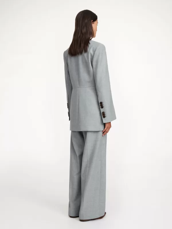 Fashion BY MALENE BIRGER PORTER BLAZER GREY MELANGE