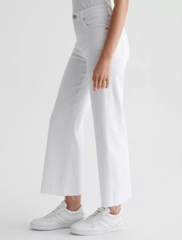 New AG JEANS SAIGE WIDE LEG CROP Modern White