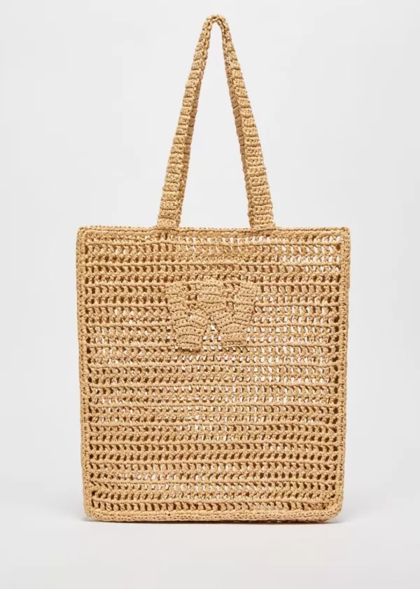 New MAX MARA SALOON RAFFIA BAG