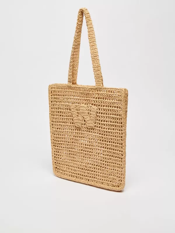 New MAX MARA SALOON RAFFIA BAG