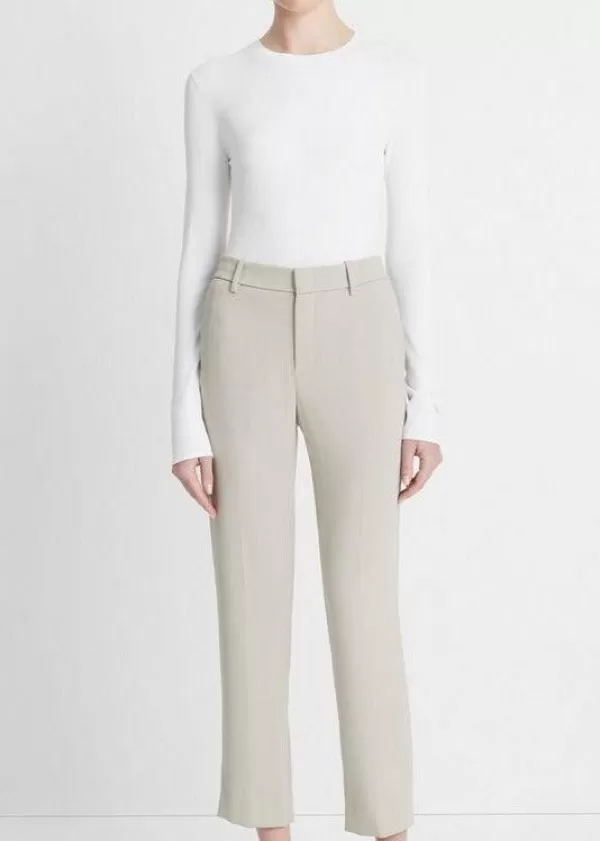 Hot VINCE CREPE TAILORED STRAIGHT LEG PANT Sepia