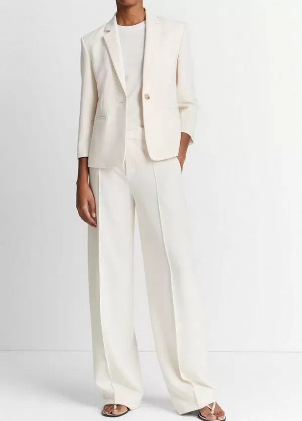 Fashion VINCE SHRUNKEN BLAZER Off White