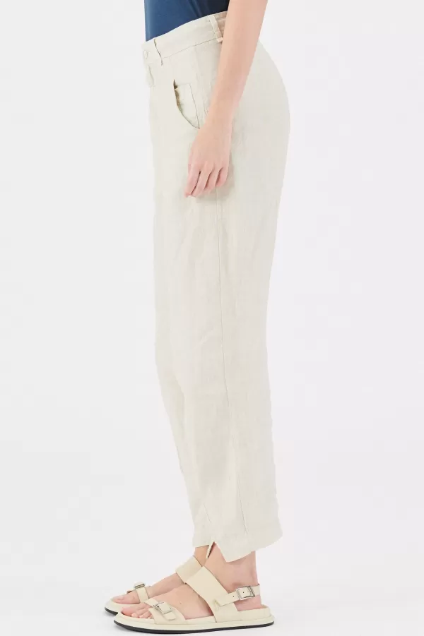 Hot Transit Par Such SIGNATURE SLIM BARREL SHAPE LINEN PANTS