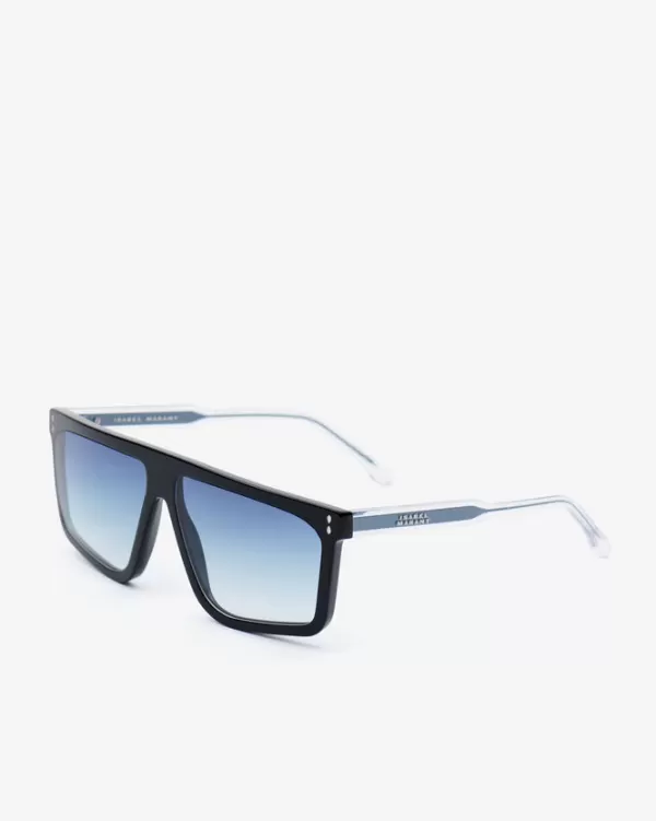 Hot Isabel Marant THE BLUMA BLACK/BLUE SUNGLASSES