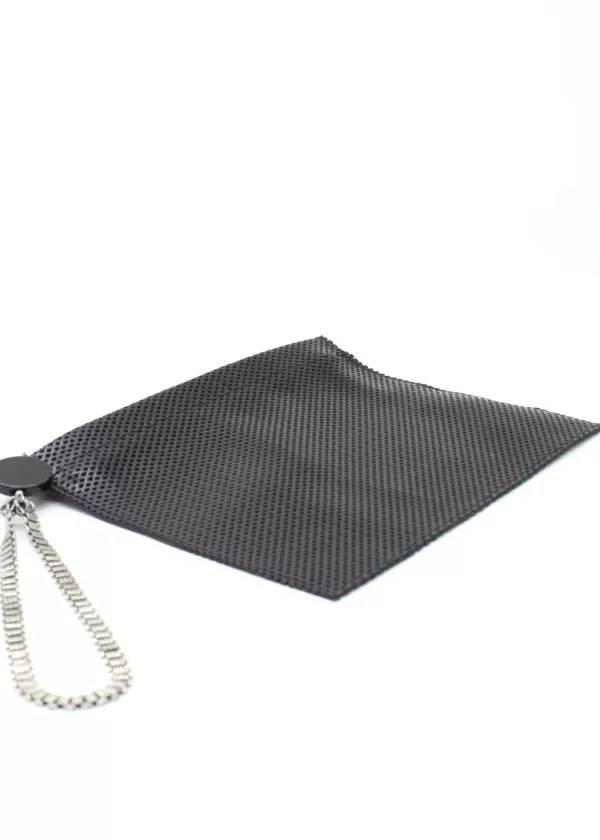 Best Sale LAURA B The Clutch "Leather Clutch" blk w dots laser cut