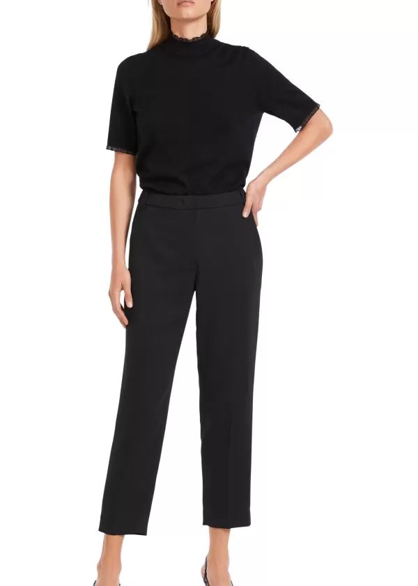 New MARC CAIN THE FUZHOU PANTS W A FEMININE SHAPE 900-BLACK