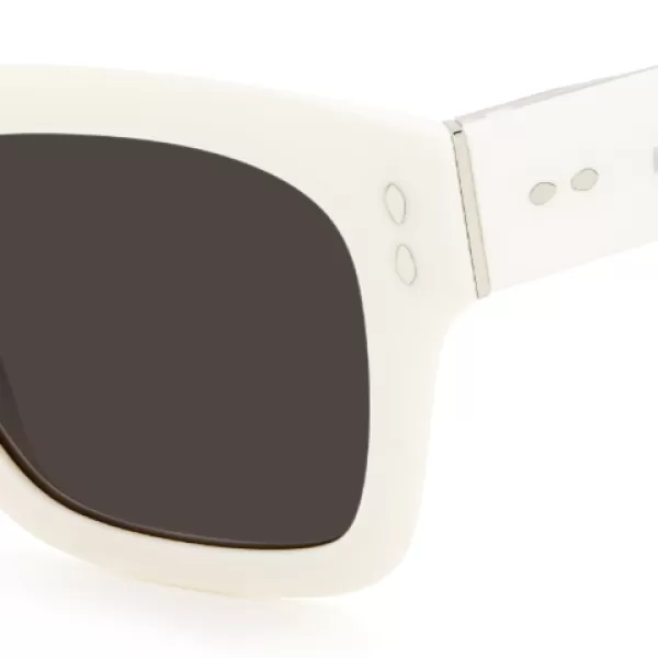 Best Sale Isabel Marant Thin Square Sunglasses Optical White