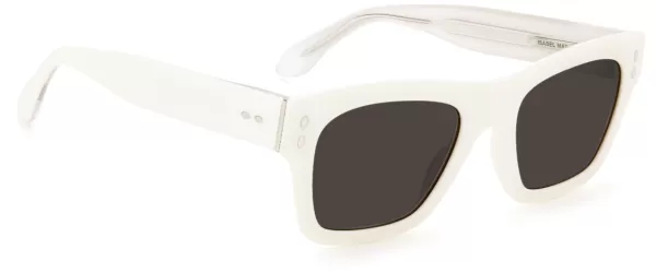 Best Sale Isabel Marant Thin Square Sunglasses Optical White