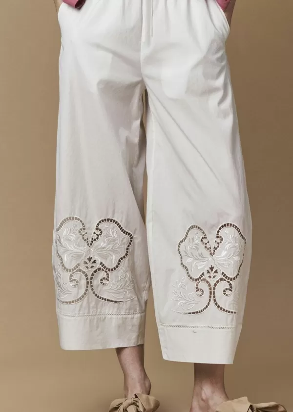 Best Sale HIGH TOKEN PULL ON PANTS WITH THREAD WORK EMBROIDERY