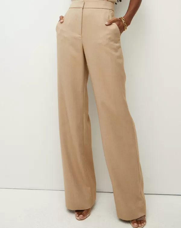 New VERONICA BEARD Tonelli Pant Dark Camel Light Camel