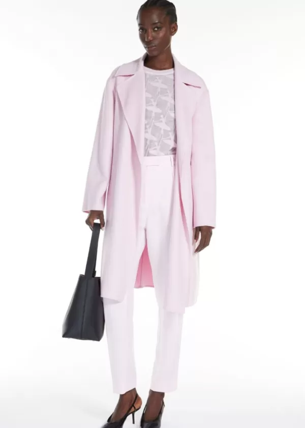 Cheap MAX MARA TOTEM WRAP MIDI COAT Pink