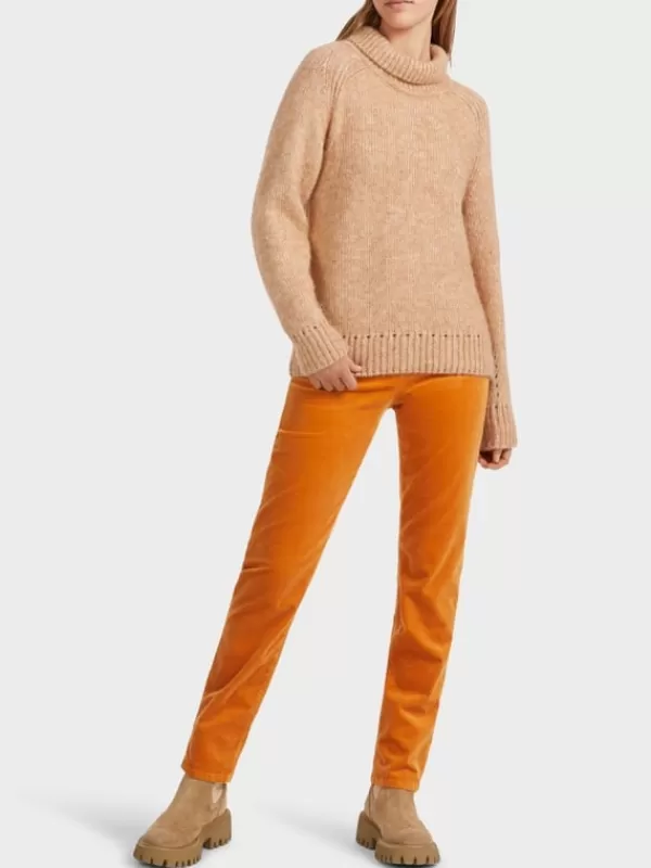 Store MARC CAIN TURTLENECK SWEATER IN TOFFEE 618-BRT TOFFEE