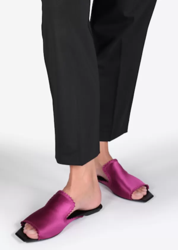 Shop Pedro Garcia Vibeke Magenta Satin